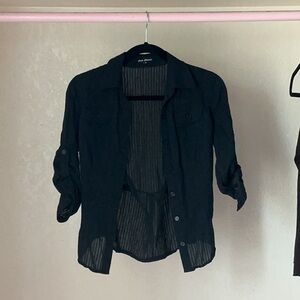Chic Black Button Down Shirt for Women